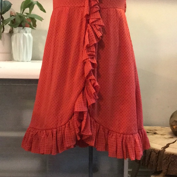 Marc By Marc Jacobs Red Ruffle Dress - Picture 3 of 10